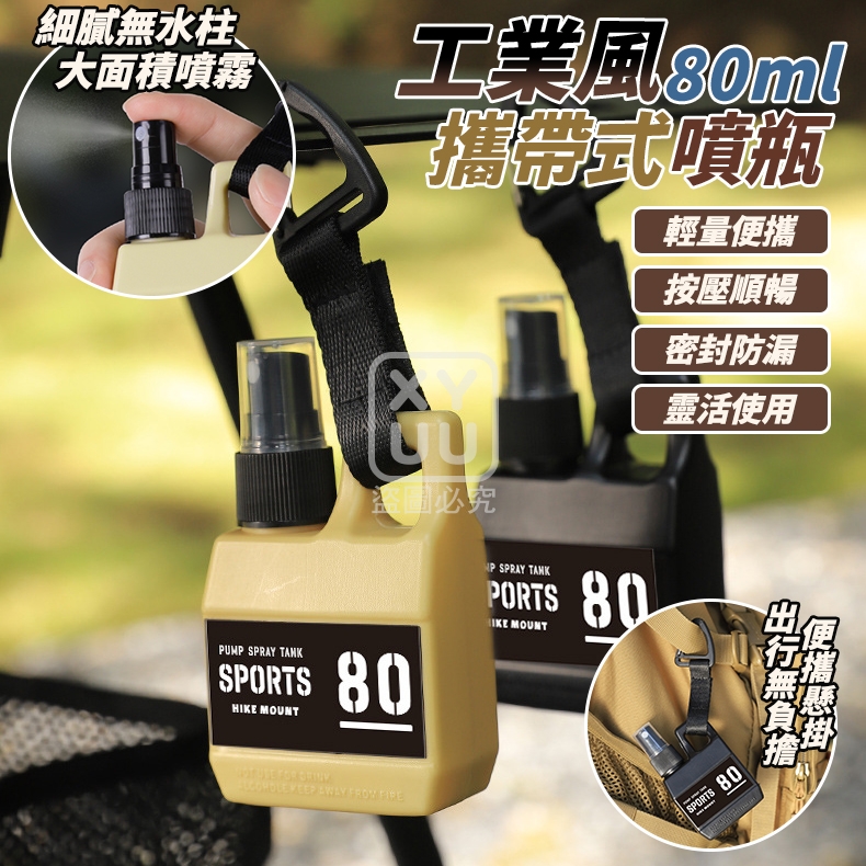 (4個)工業風攜帶式噴瓶80ml