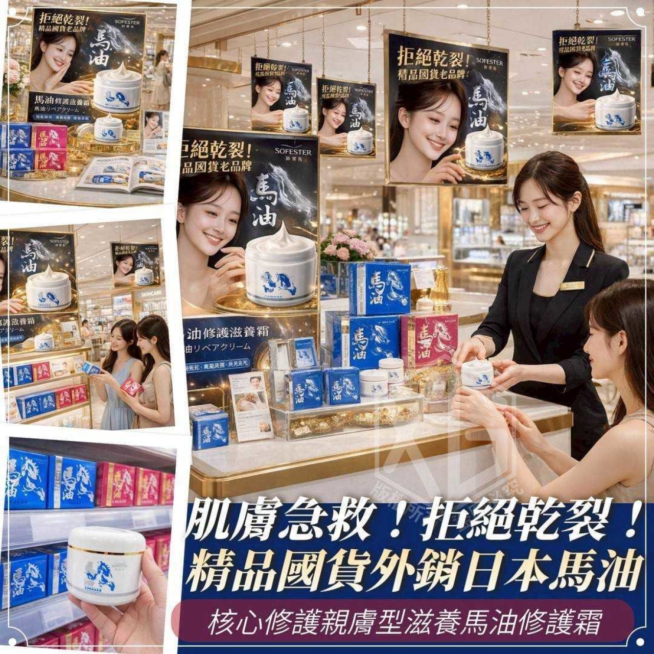 外銷日本品質 馬油修護滋養霜