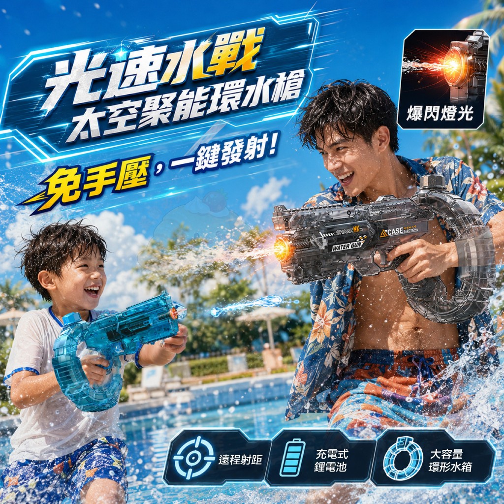 光速水戰太空聚能環水槍