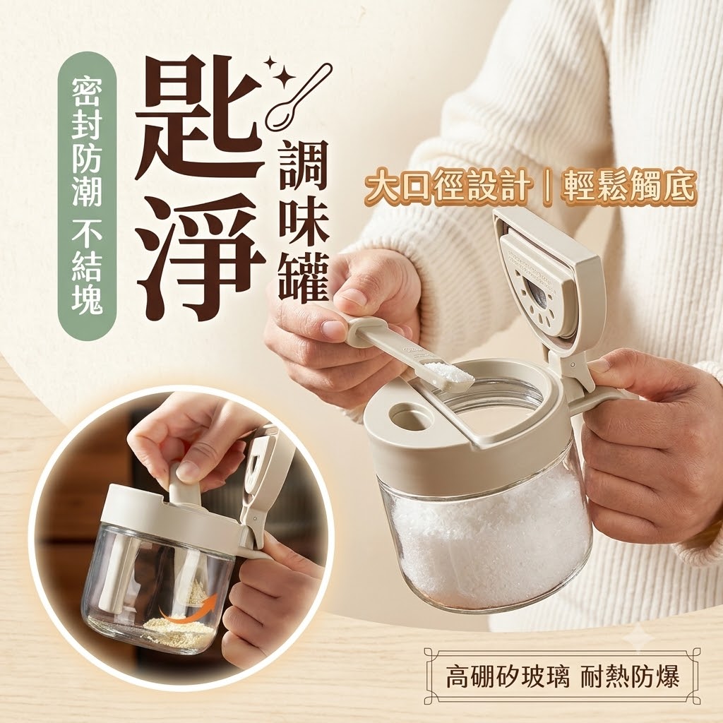 新版匙淨調味罐